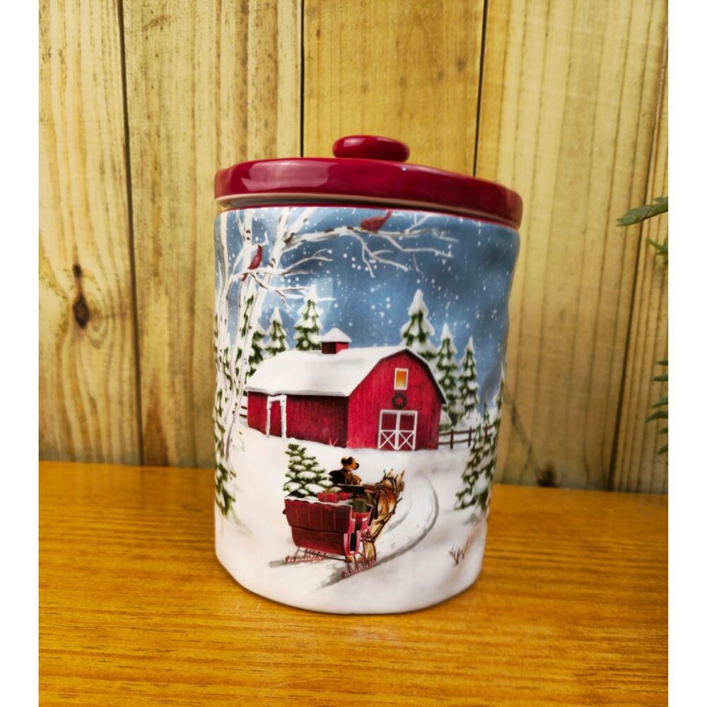 Christmas-Themed Winter Theme Spectrum Ceramic Cookie